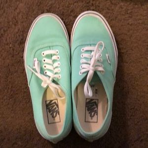 Tiffany blue vans